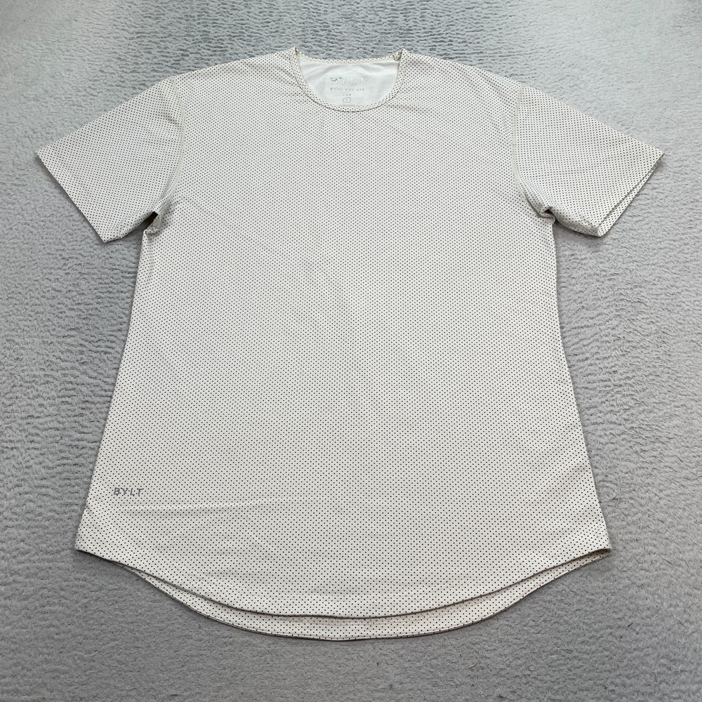 BYLT Drop Cut Lux Shirt Men's Size‎ Large Short Sleeve Causal Curved Hem
